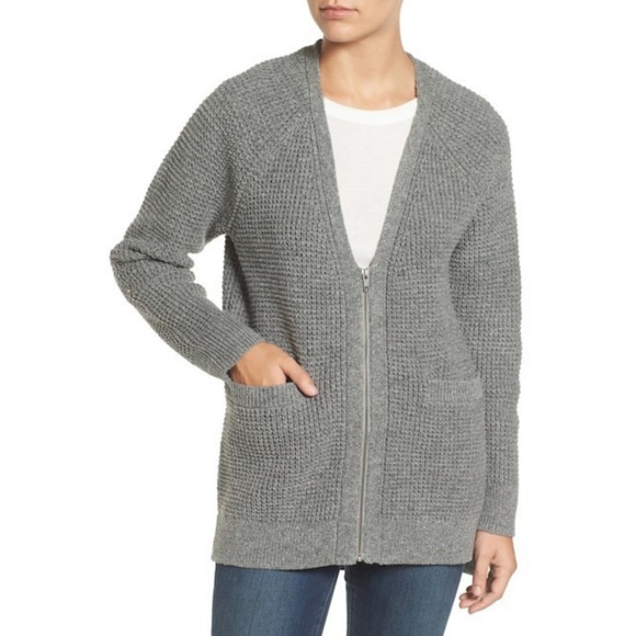 Anthropologie Treasure & Bond Waffle Knit Cardigan - Picture 2 of 3